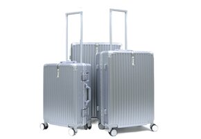 Kofferset Robusto - 3 delig | Aluminium Silver - TSA