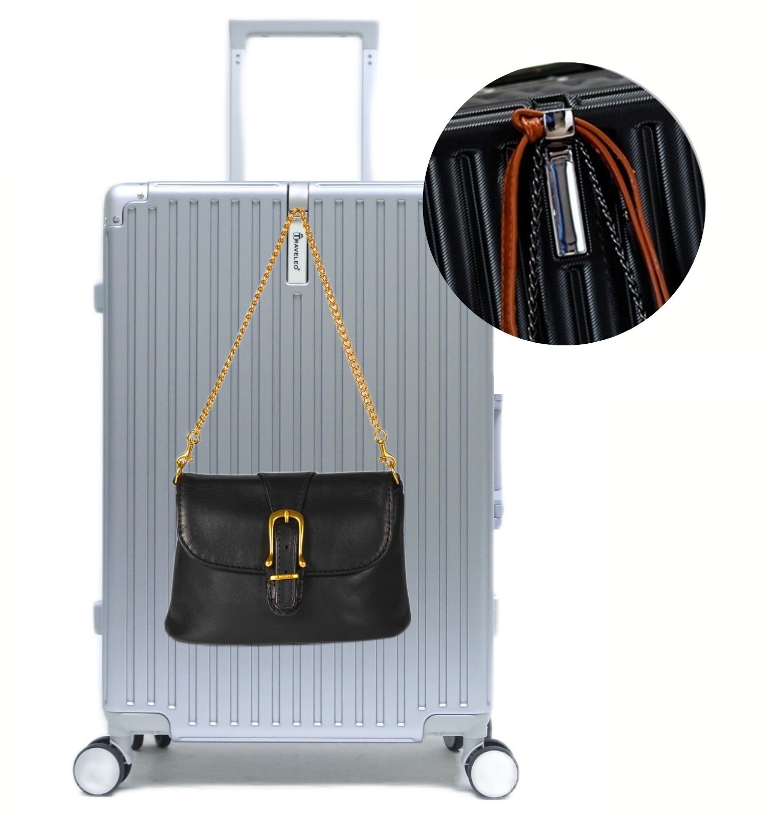 Kofferset Robusto - 3 delig | Aluminium Silver - TSA