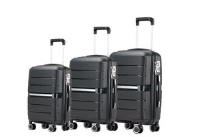 Reiskofferset Stark - 3 delig | Lichtgewicht - Zwart