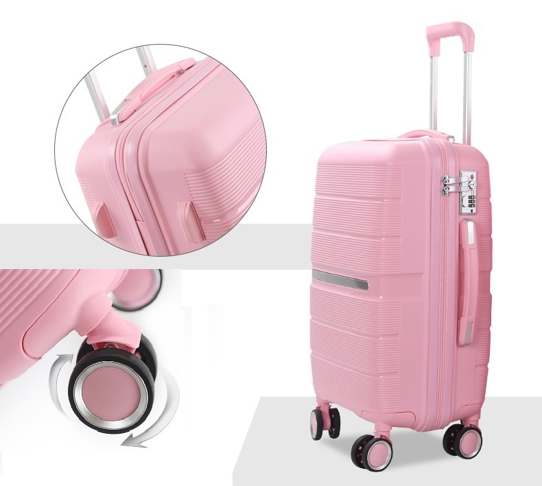 Reiskofferset Stark - 3 delig | Lichtgewicht - Roze