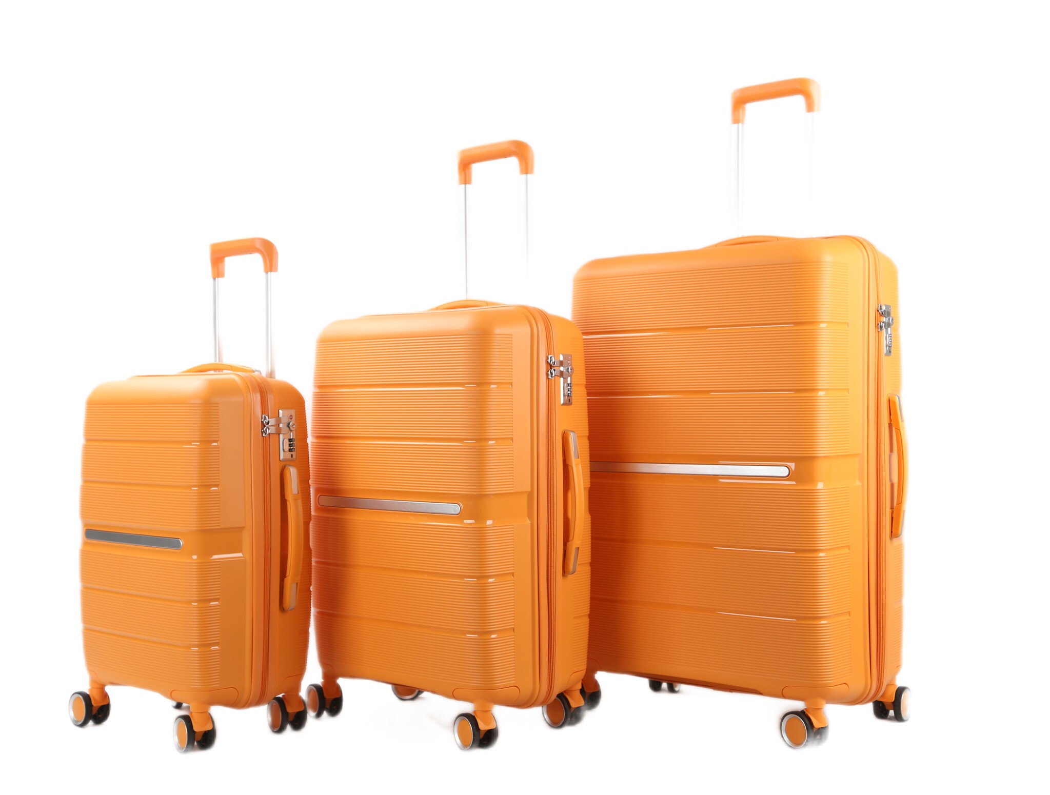 Reiskofferset Stark - 3 delig | Lichtgewicht - Oranje