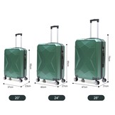 Reiskofferset Fort - 3 delig | Lichtgewicht - Groen