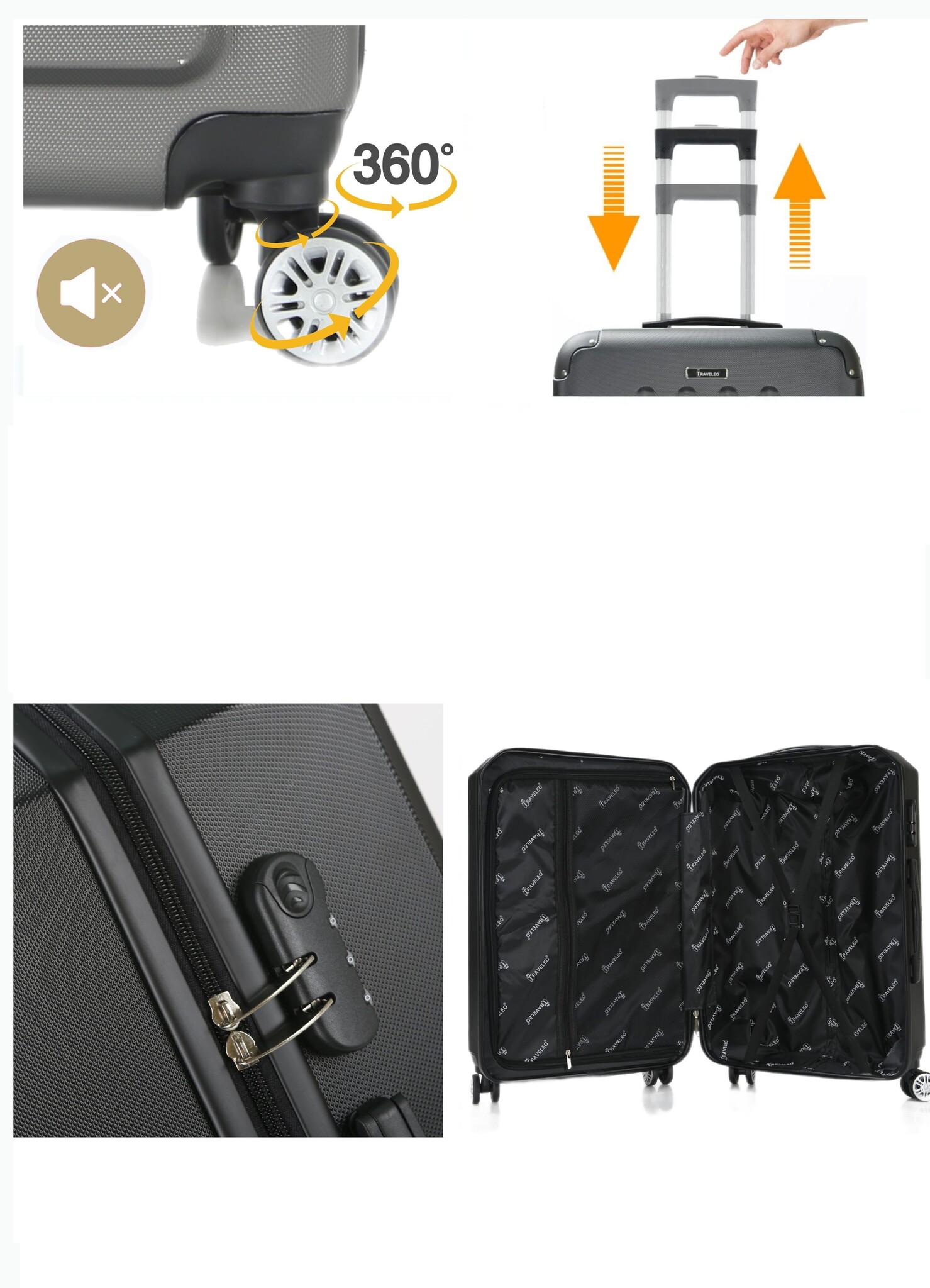 Reiskofferset Fort - 3 delig | Lichtgewicht - Groen