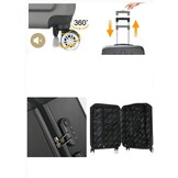 Reiskofferset Fort - 3 delig | Lichtgewicht - Paars