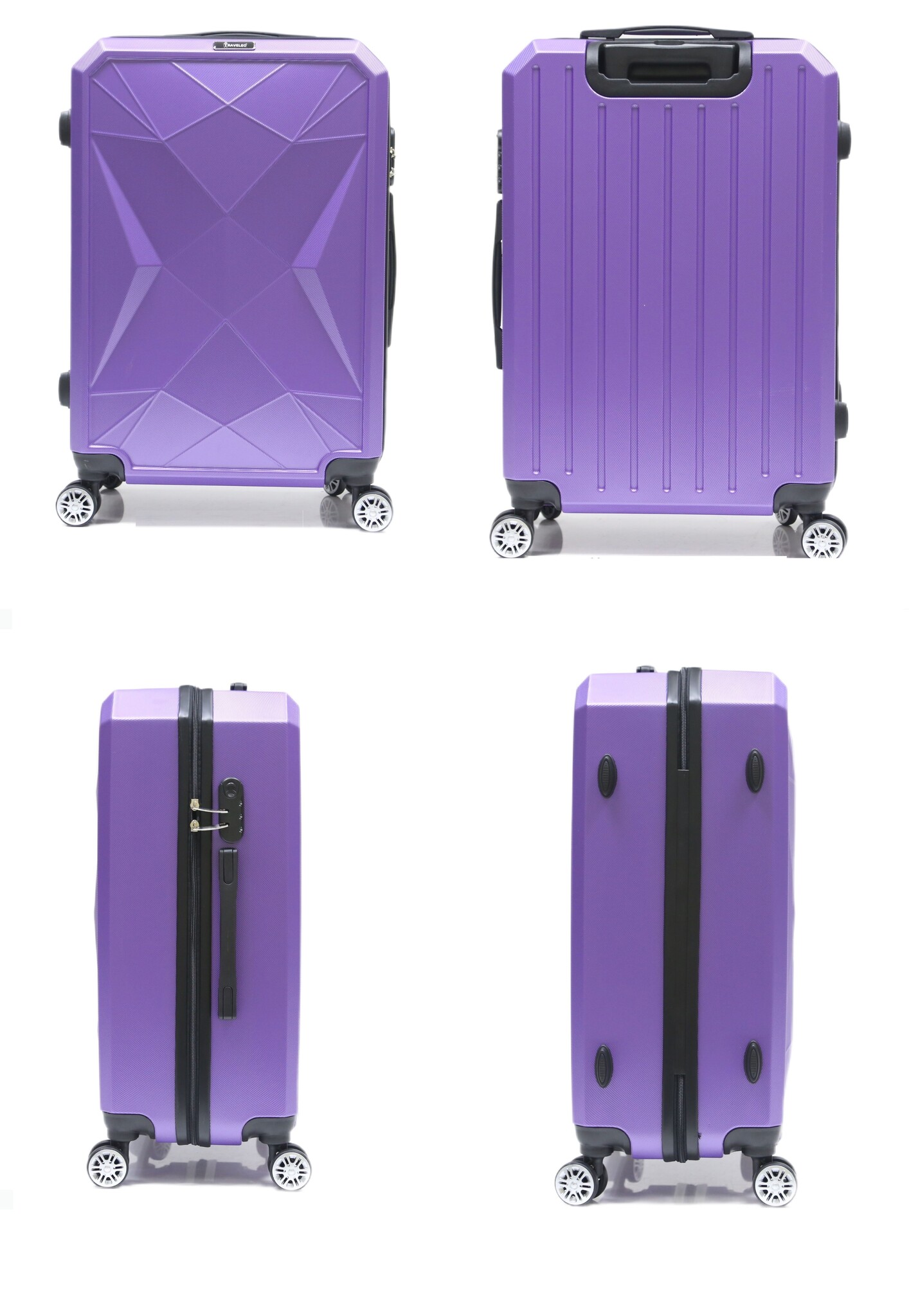 Reiskofferset Fort - 3 delig | Lichtgewicht - Paars