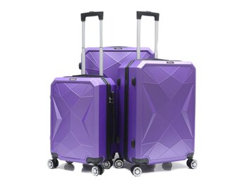 Reiskofferset Fort - 3 delig | Lichtgewicht - Paars