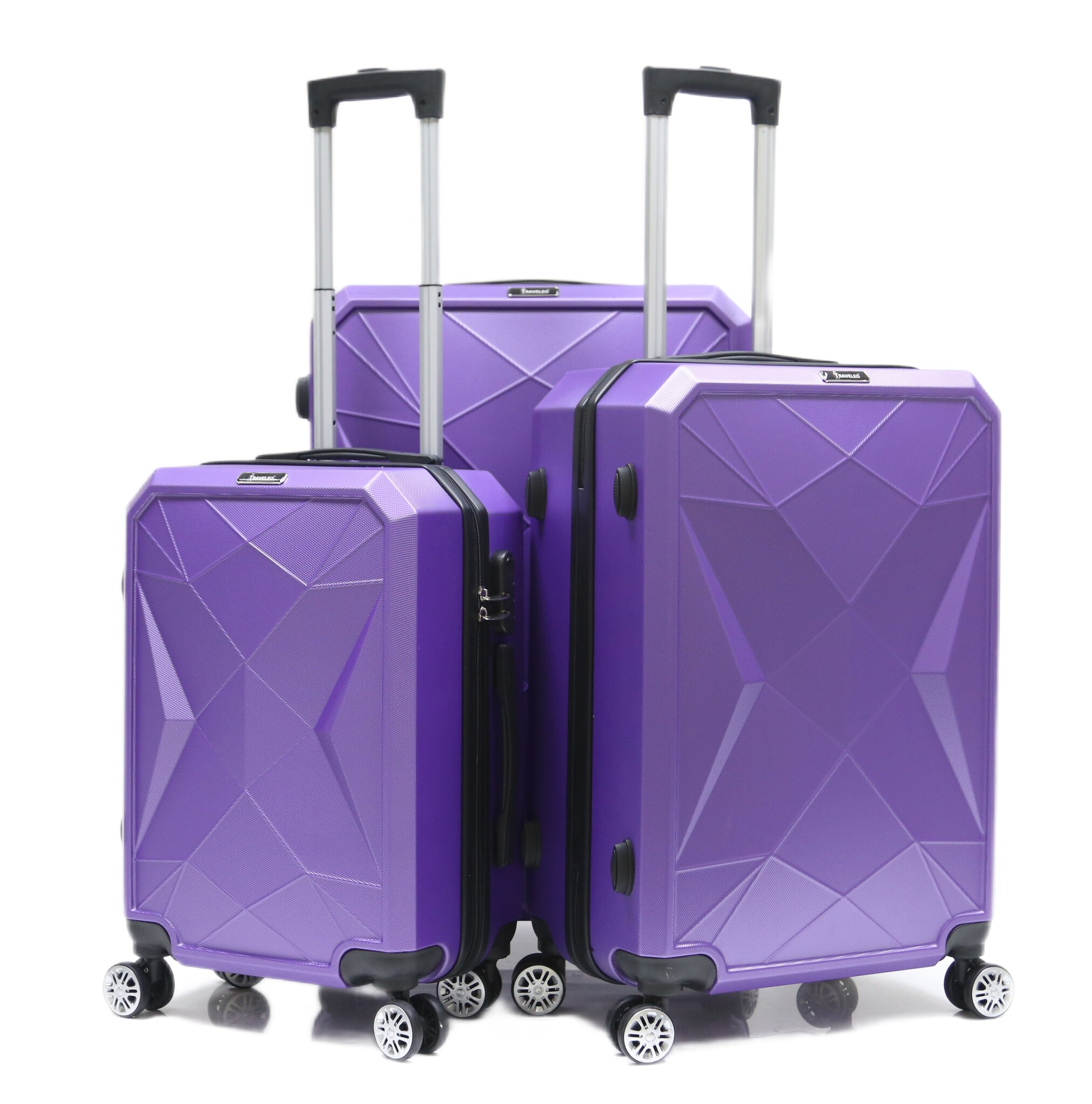 Reiskofferset Fort - 3 delig | Lichtgewicht - Paars