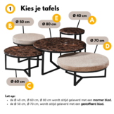 Salontafel Belmonte 5 delig | Mix & Match