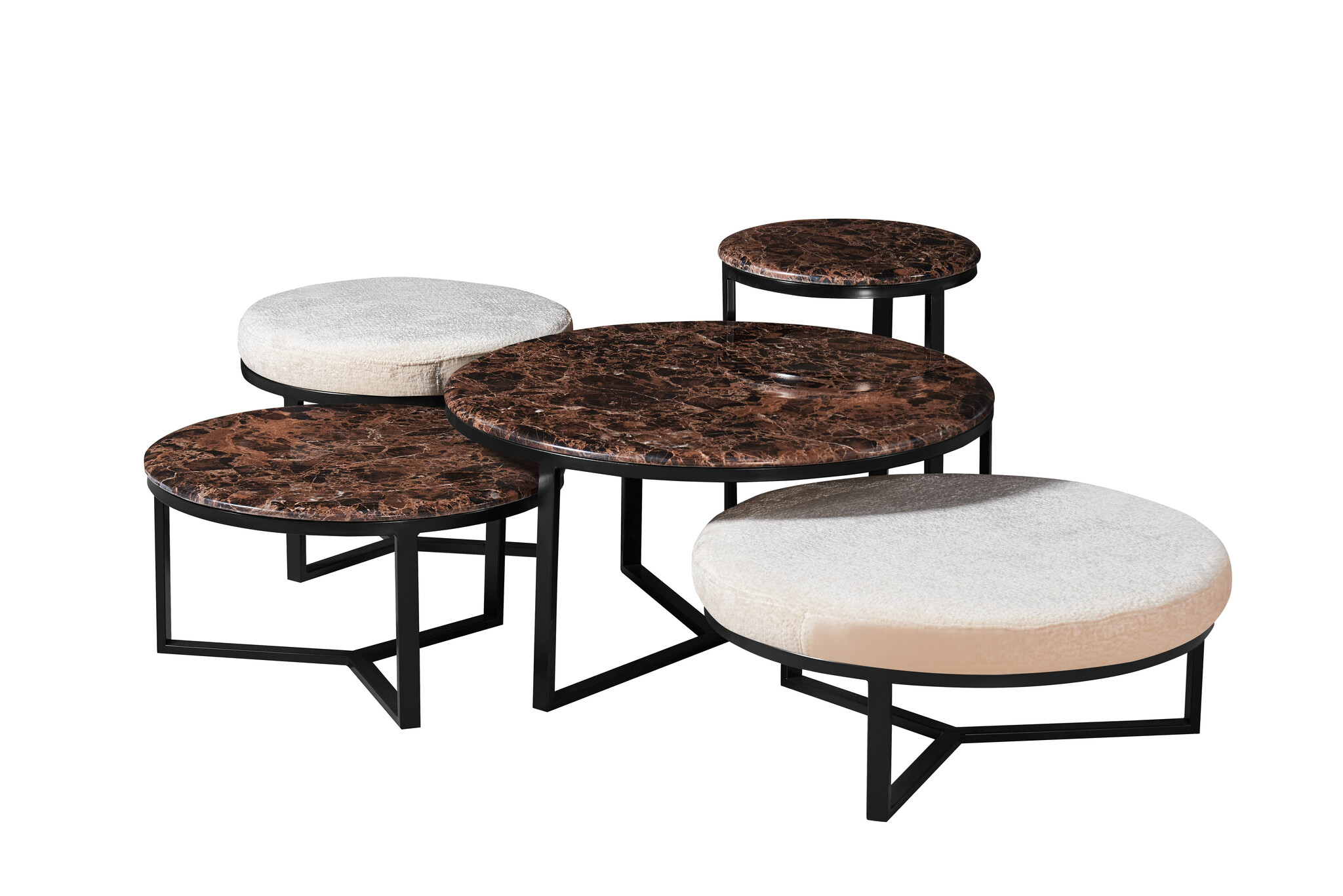 Salontafel Belmonte 5 delig | Mix & Match