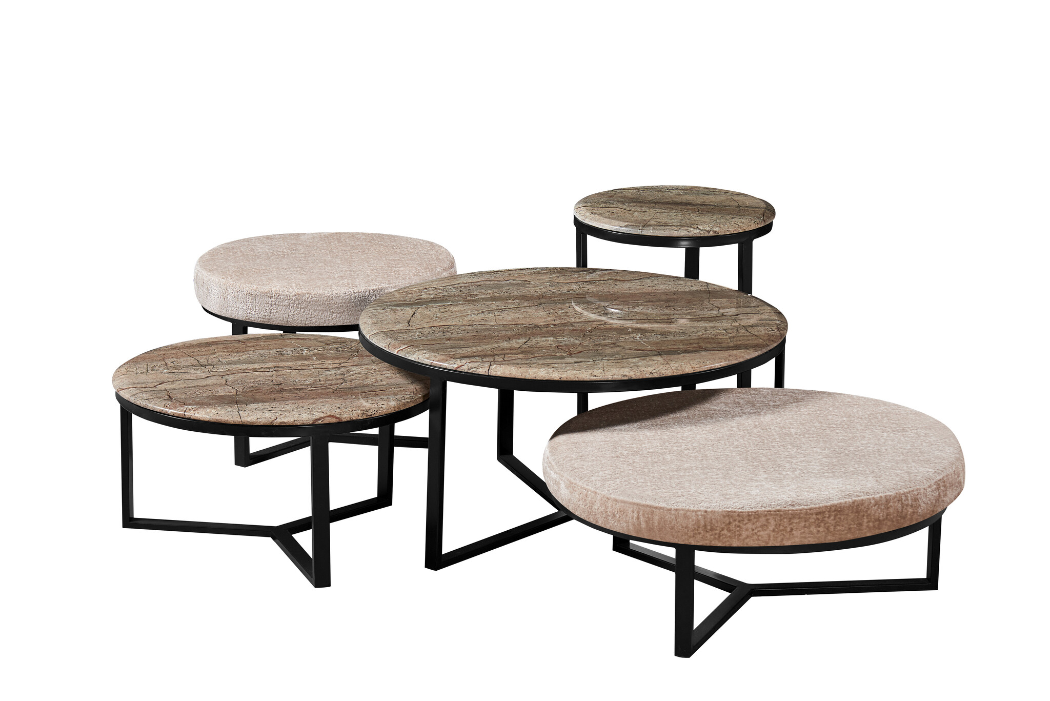 Salontafel Belmonte 5 delig | Mix & Match