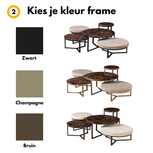 Salontafel Belmonte 5 delig | Mix & Match