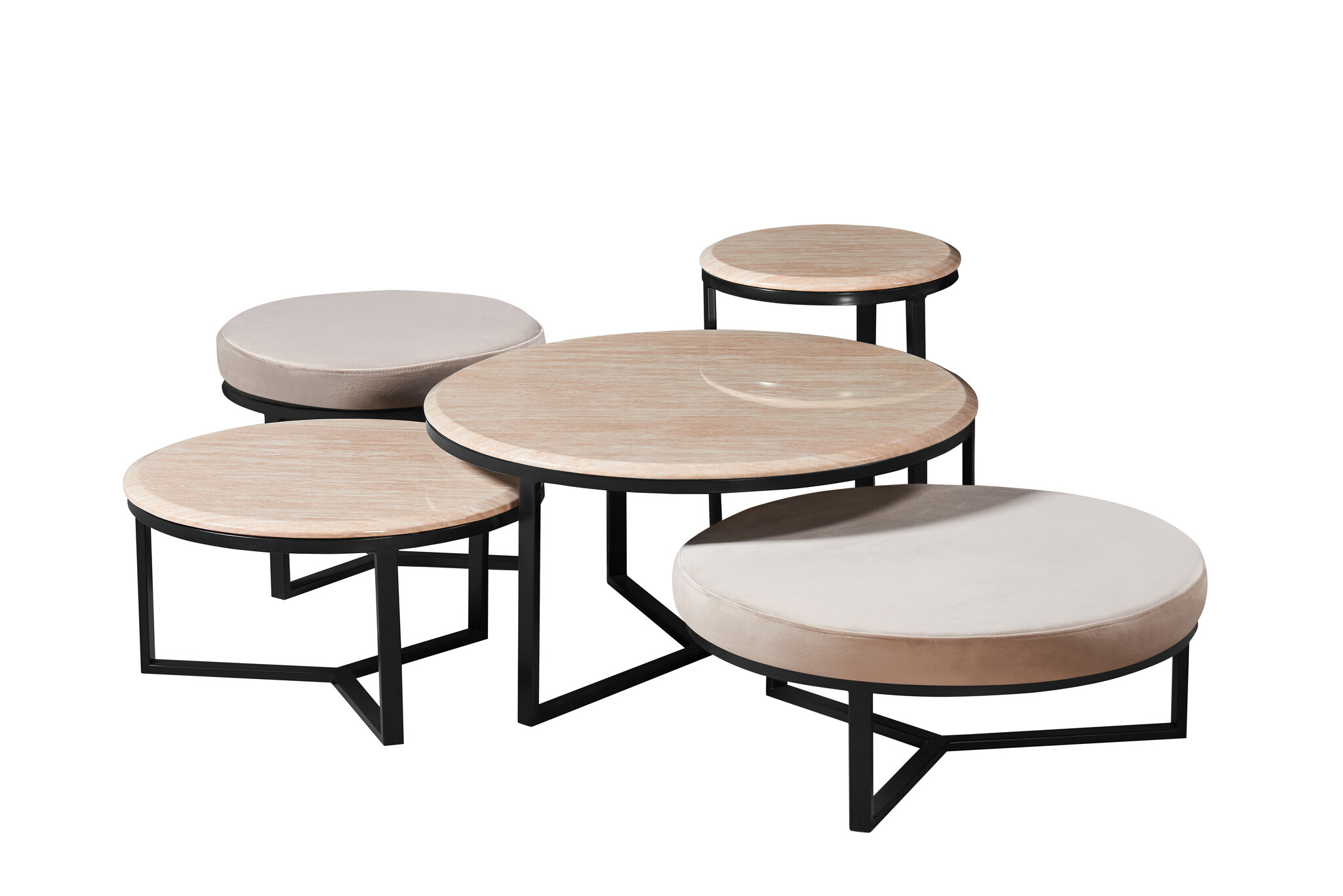 Salontafel Belmonte 5 delig | Mix & Match