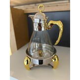 Calef Theepot met theelichthouder 1,6 Liter - Zilver / Goud | 001