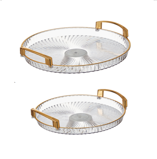 Kunststof dienblad set Bursa | Goud 2-delig