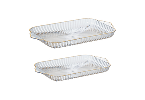 Kunststof schalen set Bursa | Goud 2-delig