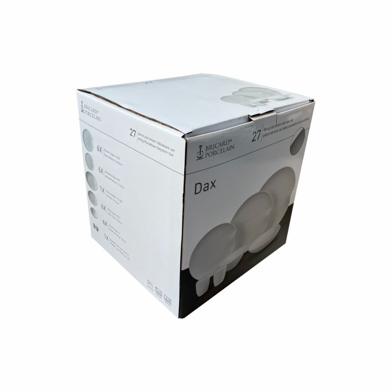 Bricard Dax serviesset 27-delig Mat Wit