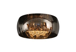 Plafondlamp Crystal Smoking glass
