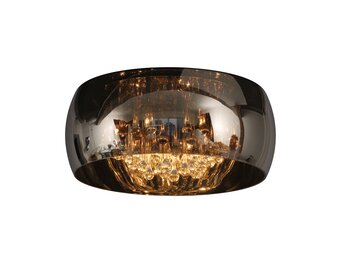 Plafondlamp Crystal Smoking glass