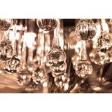 Plafondlamp Crystal Smoking glass