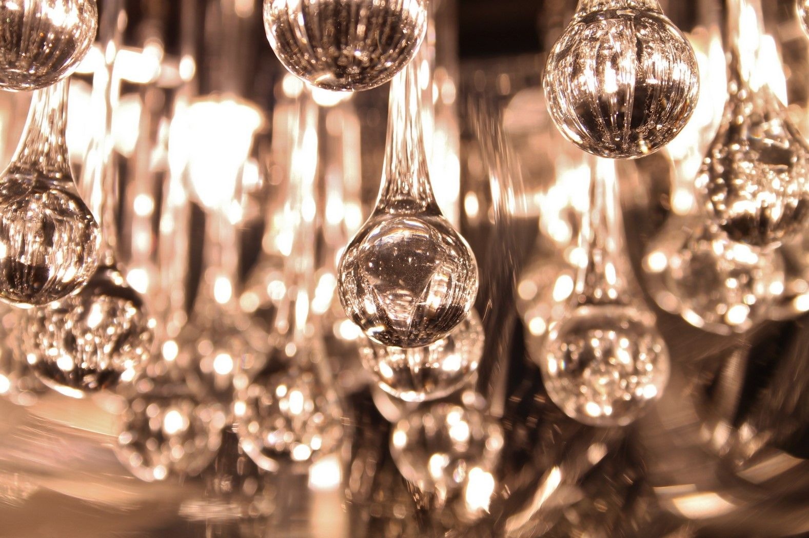 Plafondlamp Crystal Smoking glass