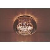 Plafondlamp Crystal Smoking glass