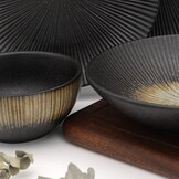 Bricard Amilly serviesset 25 delig Zwart Oker| 6 persoons