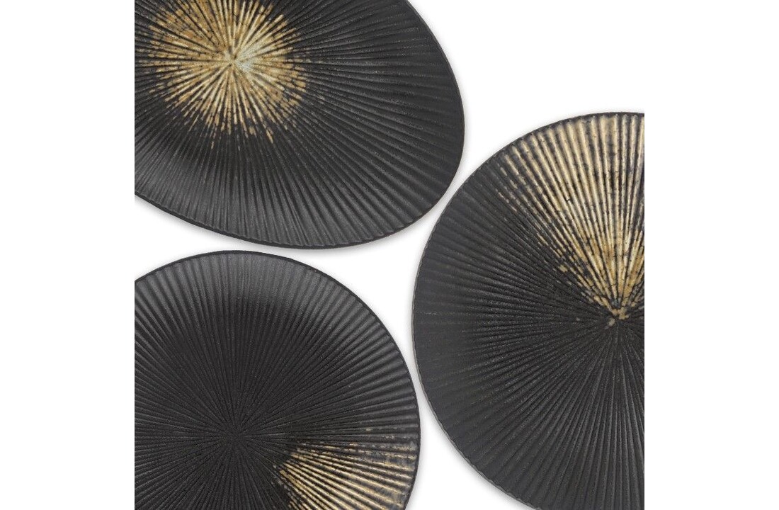 Bricard Amilly serviesset 25 delig Zwart Oker| 6 persoons