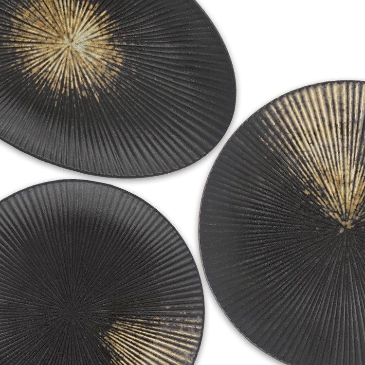 Bricard Amilly serviesset 25 delig Zwart Oker| 6 persoons