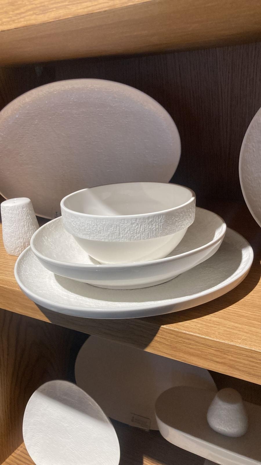 Bricard Porcelain Valance serviesset 27 delig - wit | 6 persoons