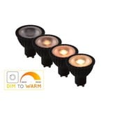 Moderne Plafondspot Quadrado - dimbaar 1x5W | Zwart