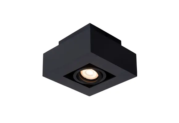 Moderne Plafondspot Quadrado - dimbaar 1x5W | Zwart