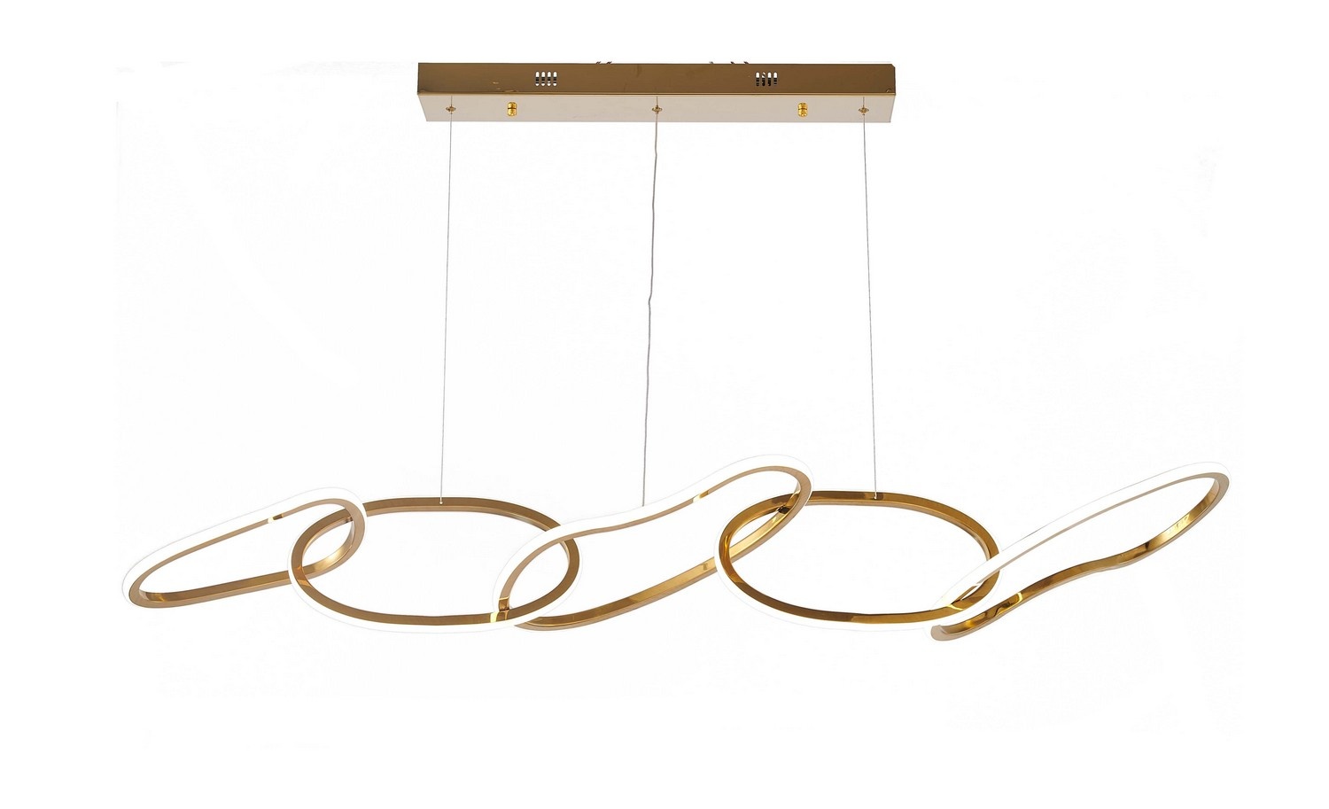 Design hanglamp Yara - Goud incl. Led - 120 cm
