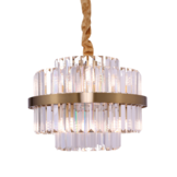 Hanglamp Amira Transparant/Goud | Ø 40 cm