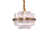 Hanglamp Amira Transparant/Goud | Ø 40 cm