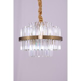 Hanglamp Amira Transparant/Goud | Ø 40 cm