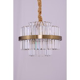 Hanglamp Amira Transparant/Goud | Ø 40 cm