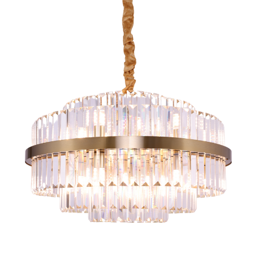 Hanglamp Amira Transparant/Goud | Ø 60 cm