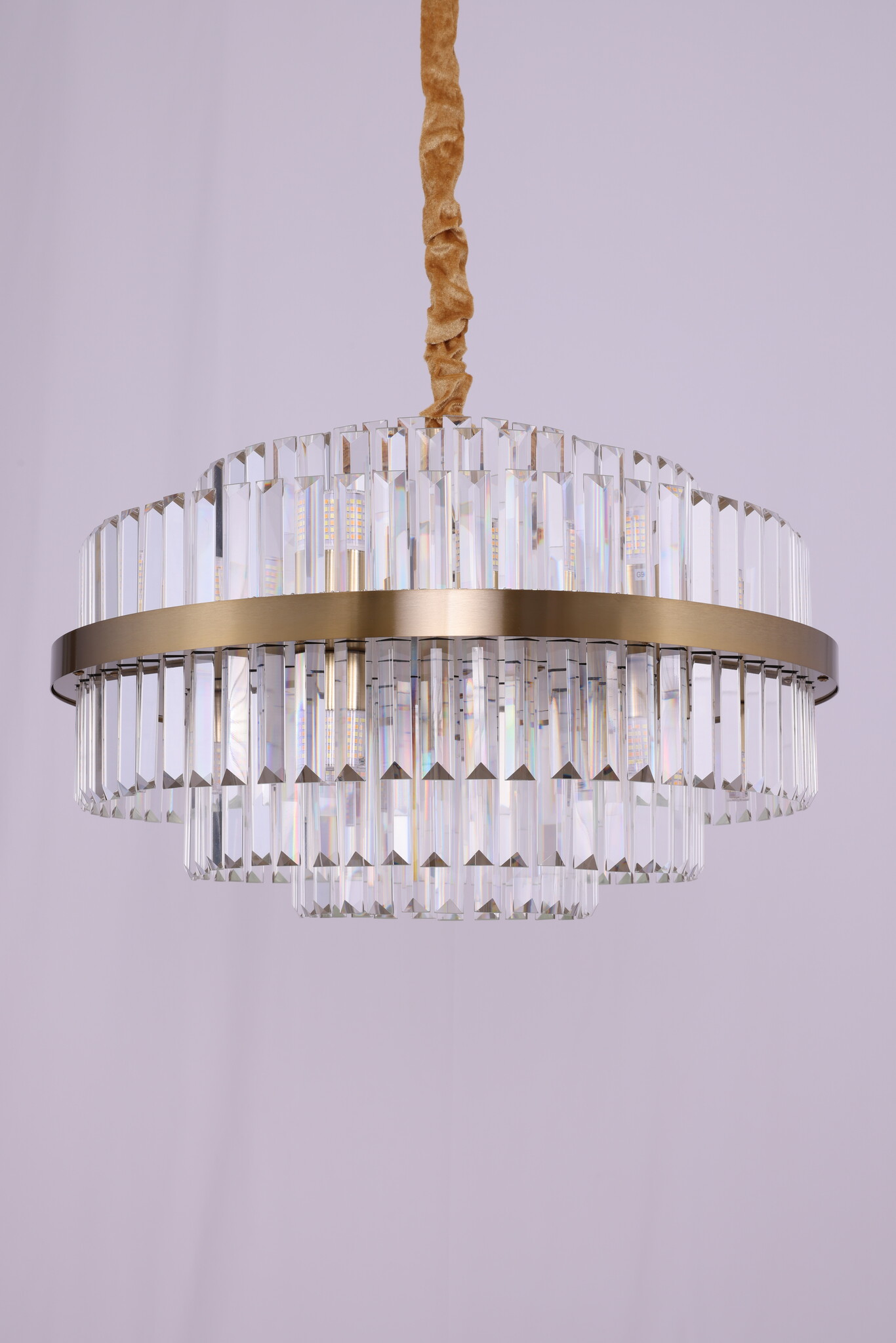 Hanglamp Amira Transparant/Goud | Ø 60 cm