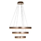 Design hanglamp Rounds - rosé goud incl. Led | 3 laags