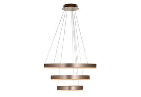 Design hanglamp Rounds - rosé goud incl. Led