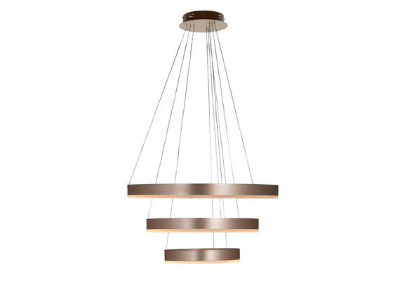 Design hanglamp Rounds - rosé goud incl. Led