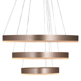 Design hanglamp Rounds - rosé goud incl. Led | 3 laags