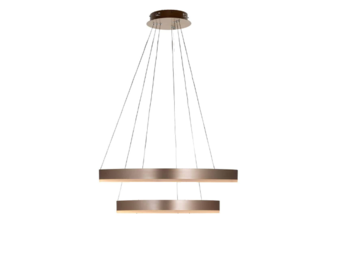 Design hanglamp Rounds - rosé goud incl. Led