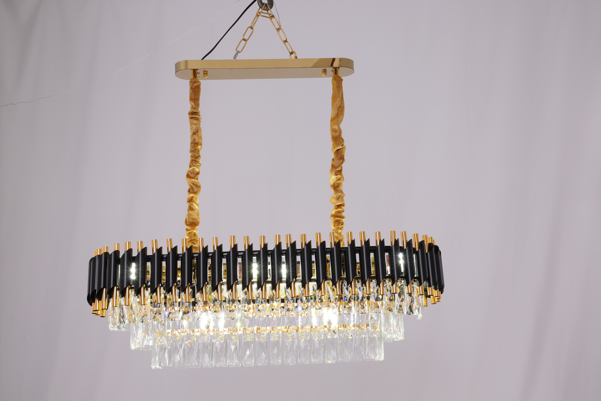Hanglamp Pearl Ovaal Zwart/Goud - Eric Kuster Style