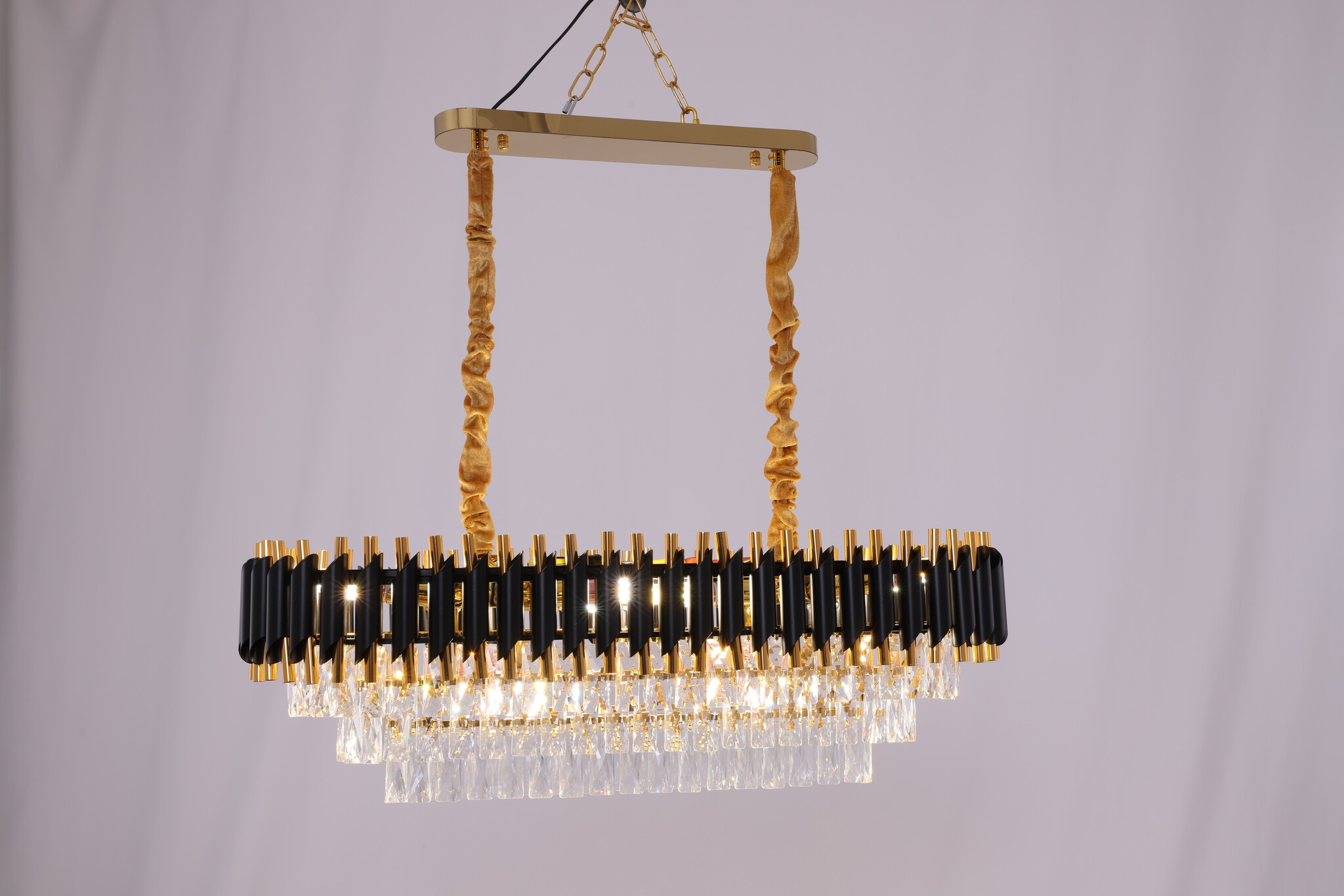 Hanglamp Pearl Ovaal Zwart/Goud - Eric Kuster Style
