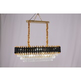 Hanglamp Pearl Ovaal Zwart/Goud - Eric Kuster Style