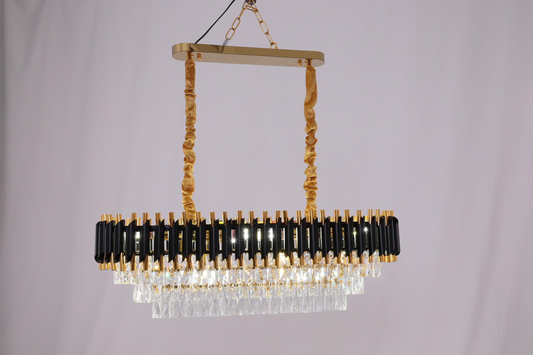 Hanglamp Pearl Ovaal Zwart/Goud - Eric Kuster Style