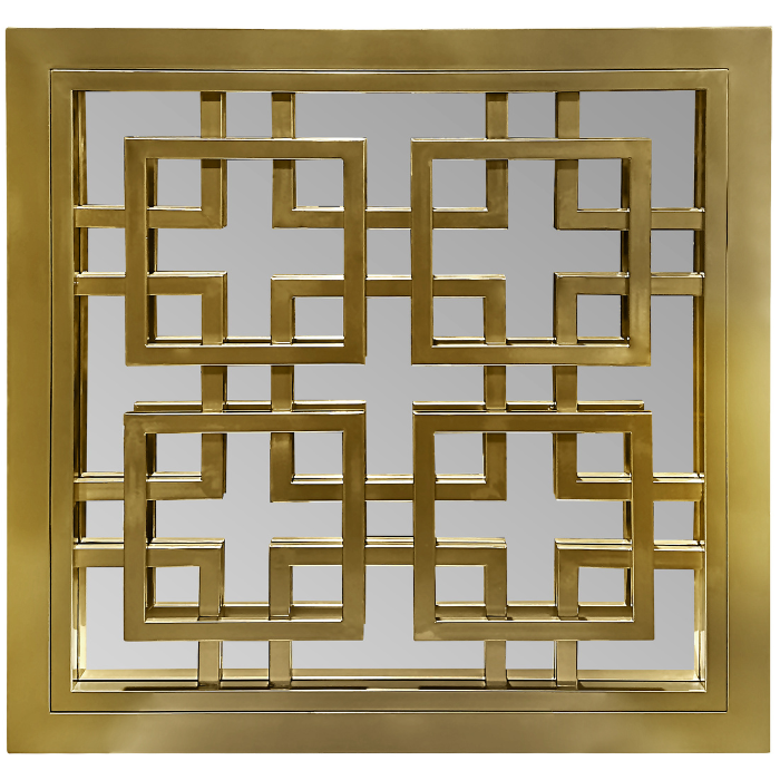 Kenza Spiegel - Goud - 70 x 70 cm