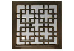 Kenza Spiegel - Bruin - 70 x 70 cm