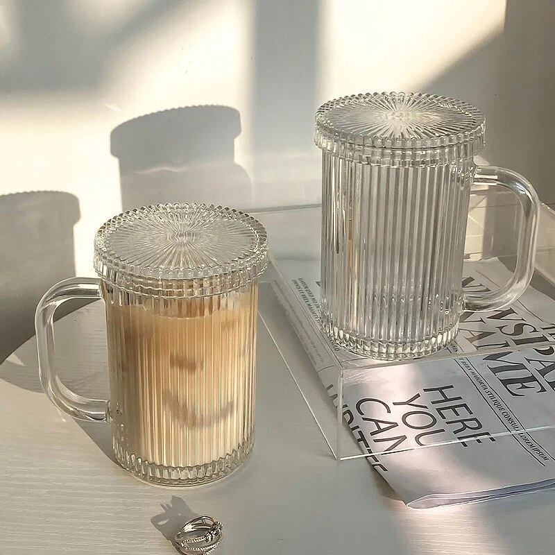 Drinkglas Sunny - 400 ml - met deksel